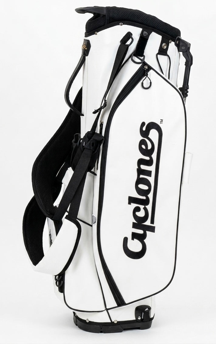 Iowa State Cyclones Script Golf Bag – White/Black
