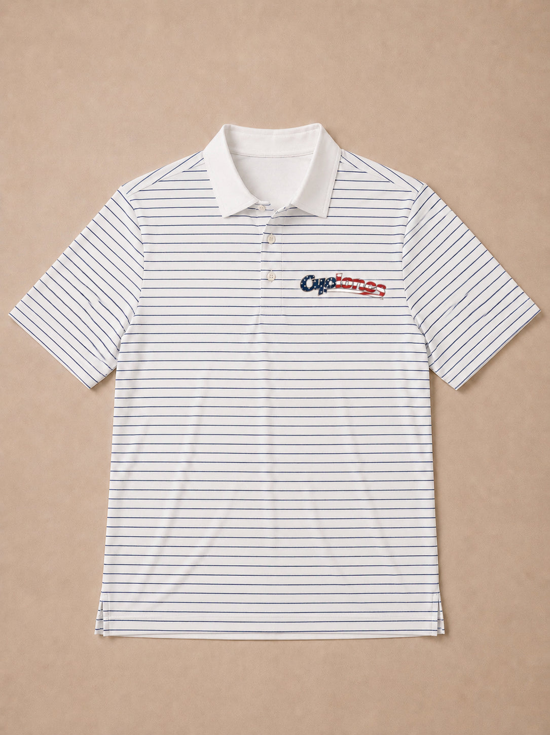 Iowa State Cyclones Script Patriotic Striped Polo