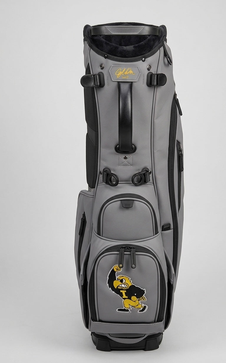 Iowa Hawkeyes Herky Players Golf Bag – Gray