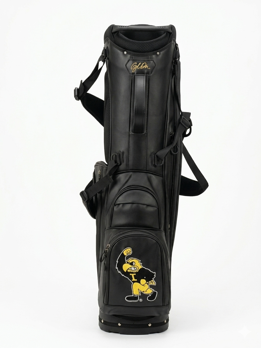 Iowa Hawkeyes Herky Golf Bag – Black